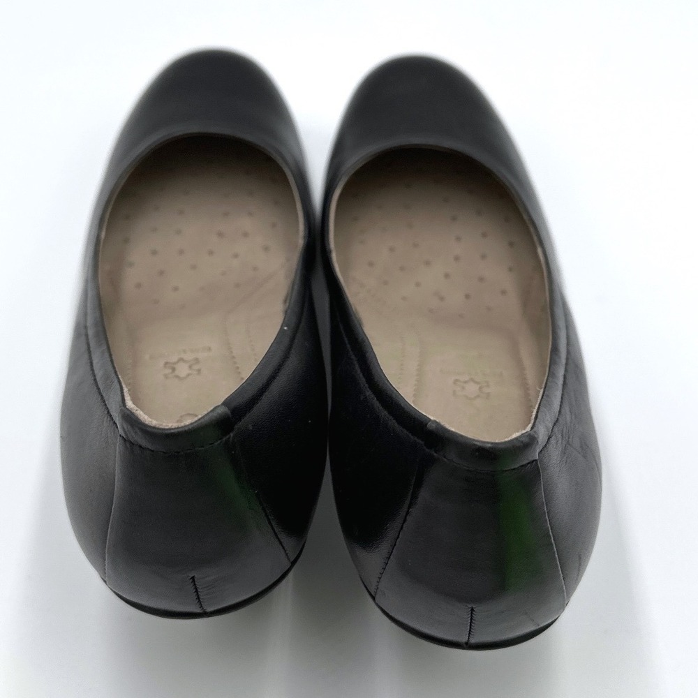 ECCO Touch 50 Black Leather Pumps Round Toe Block Heels Shoes Size 39 8-8.5 - Picture 7 of 9